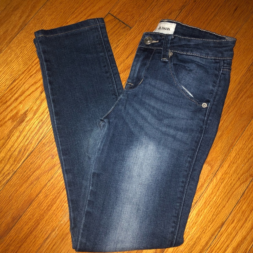 Hudson: medium/dark wash jeans